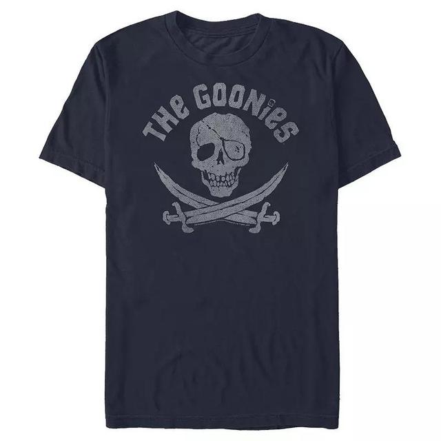 Mens The Goonies Pirate Skull Graphic Tee Blue Product Image