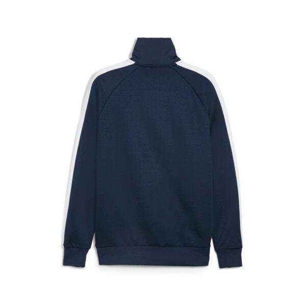 PUMA T7 ICONIC Men's Track Jacket in Dark Blue Product Image