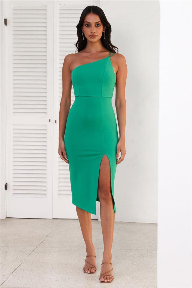 HELLO MOLLY Taking It Back Dress Green Product Image