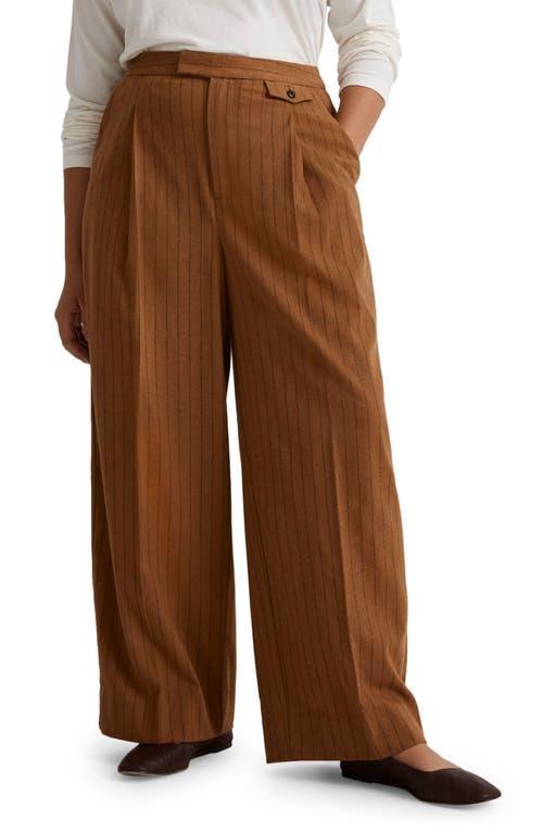 Madewell The Rosedale Pinstripe High Waist Straight Leg Pants Product Image