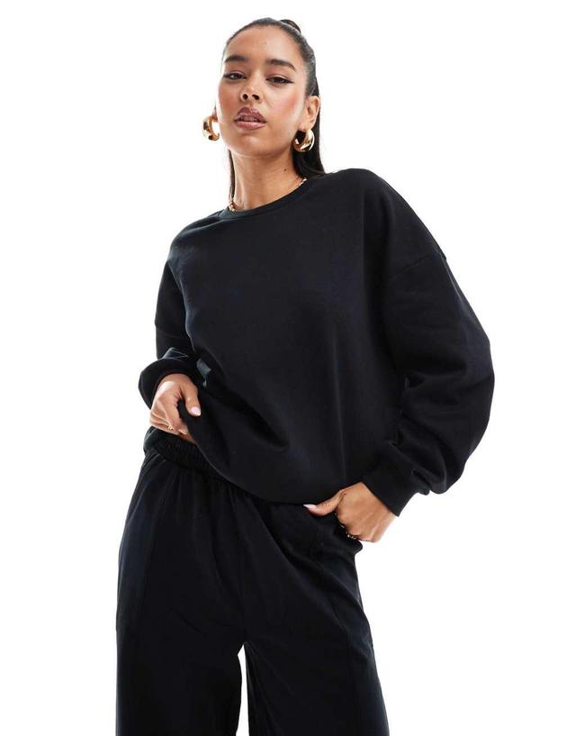 ASOS DESIGN ultimate oversized sweatshirt in black Product Image