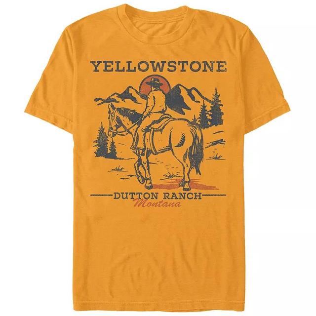 Mens Yellowstone Horse Ride Graphic Tee Product Image