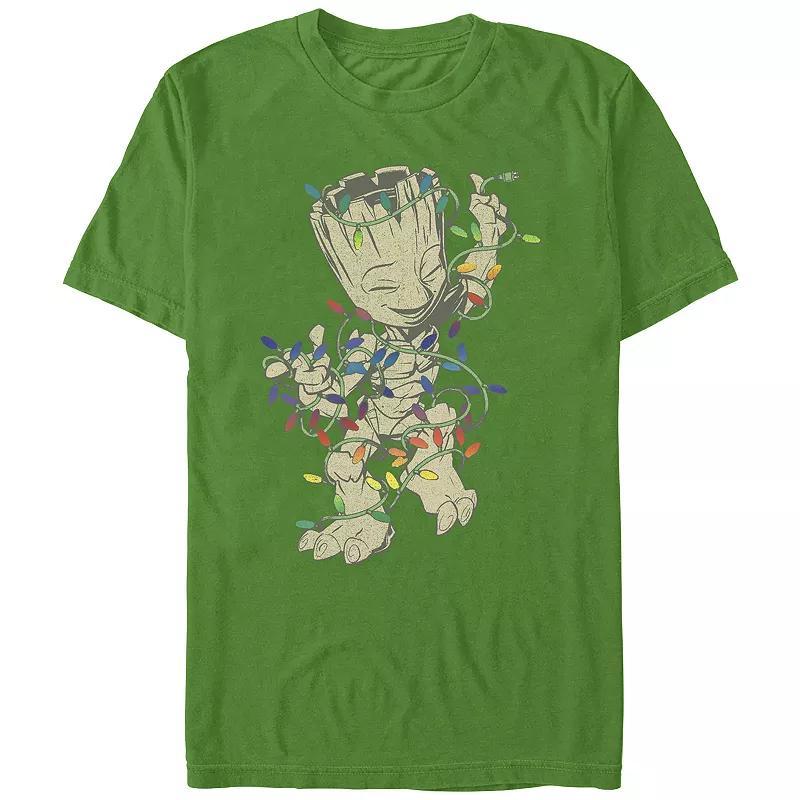 Mens Marvel Guardians Of The Galaxy Groot Christmas Dance Graphic Tee Product Image