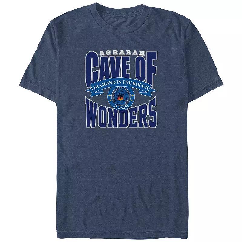 Disneys Aladdin Agrabah Cave Of Wonders Big & Tall Graphic Tee, Mens Navy Grey Product Image