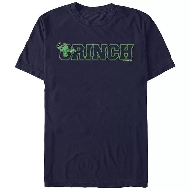 Big & Tall Dr. Seuss Grinch Collegiate Graphic Tee, Mens Blue Product Image