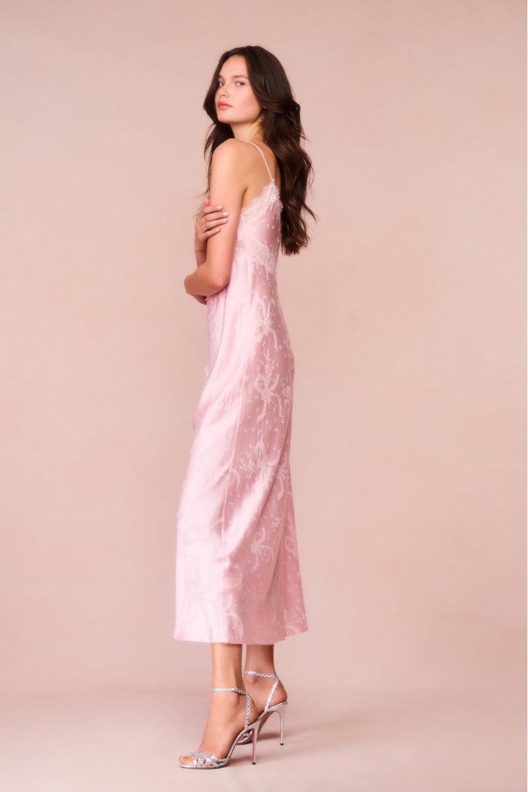 Serita Bow Jacquard Maxi Dress Product Image