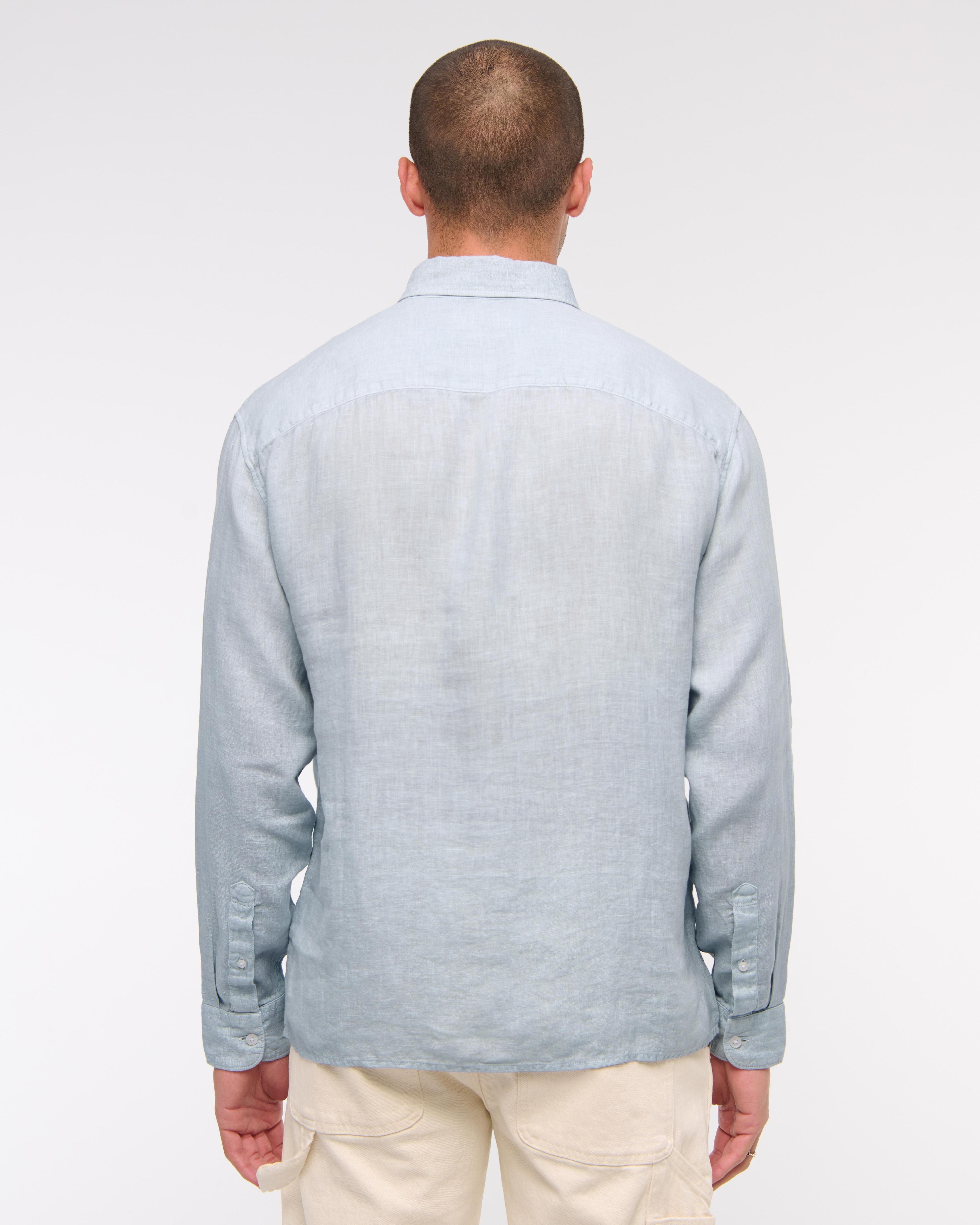 Linen Button-Up Shirt Product Image