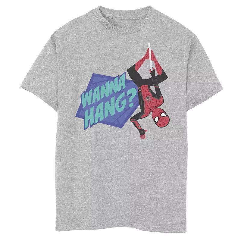 Boys 8-20 Marvel Spider-Man Far From Home Wanna Swing? Portrait Graphic Tee, Boys Athletic Grey Product Image