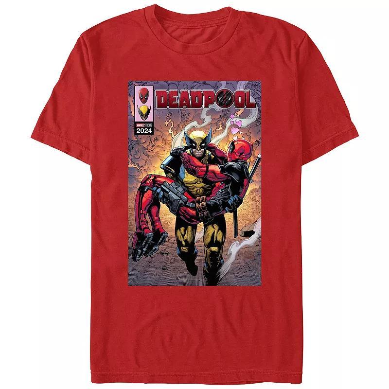 Mens Marvel Deadpool And Wolverine Bromance Poster Graphic Tee Product Image