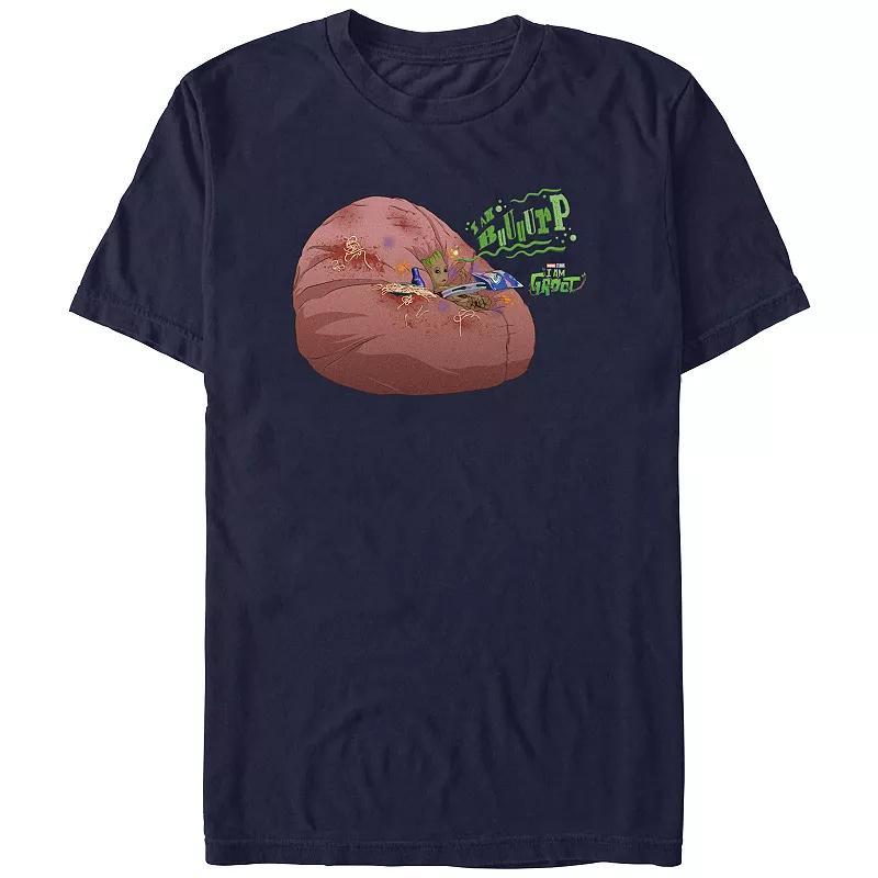 Mens I Am Groot Burping Groot Graphic Tee Blue Product Image