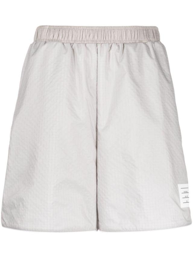 Logo-appliqué Track Shorts In Grey Product Image