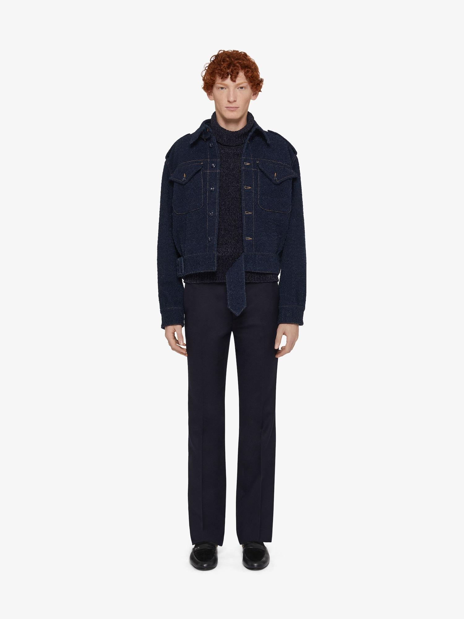 Jacket in boucle denim Product Image