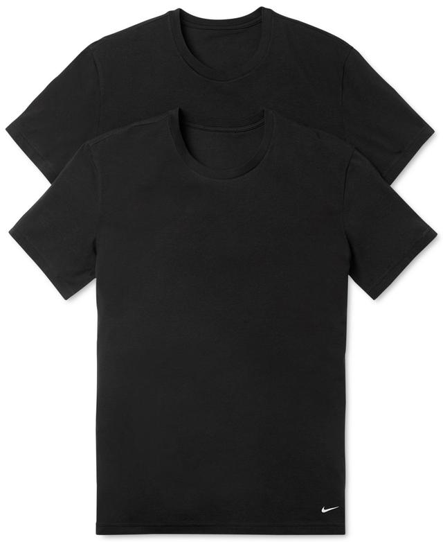 Nike Men's Dri-FIT Essential Cotton Stretch Slim Fit Crew Neck Undershirt (2-Pack) Product Image