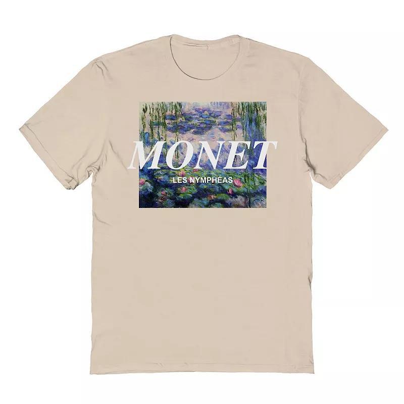 Mens Fine Art - Monet Lillies Distressed Graphic Tee Product Image