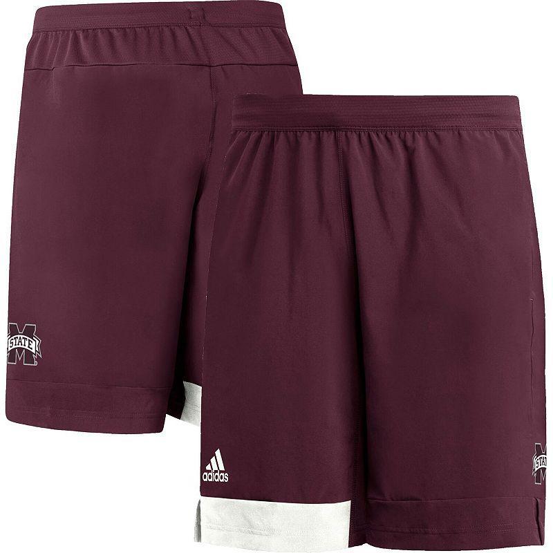 Mens adidas Maroon Mississippi State Bulldogs Training Shorts Product Image