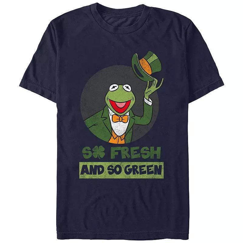 Mens Muppets Kermit So Fresh And So Green Graphic Tee Blue Product Image