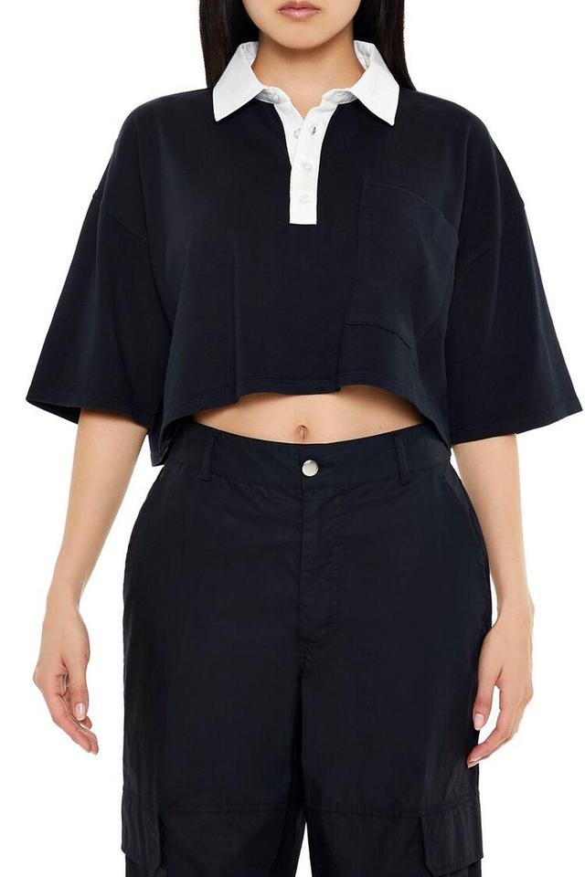 Cropped Rugby Shirt | Forever 21 Product Image