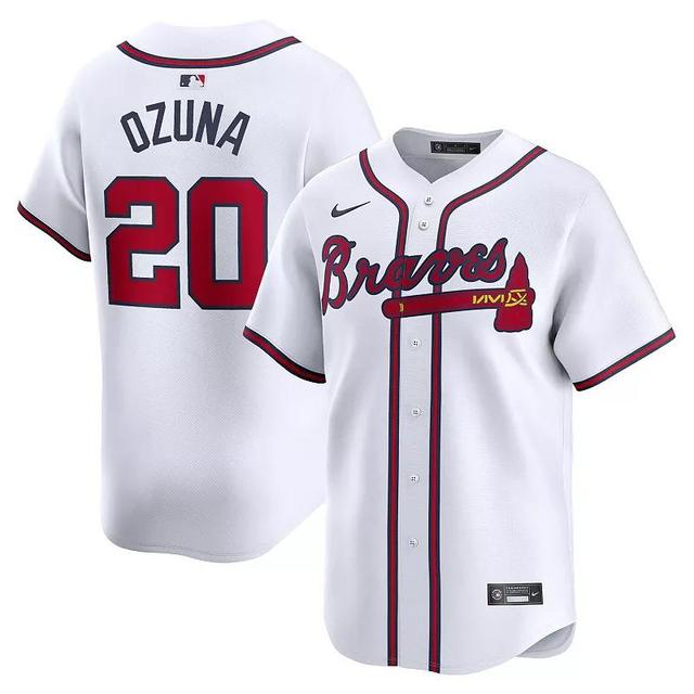 Mens Nike Marcell Ozuna Atlanta Braves Home Limited Player Jersey Product Image