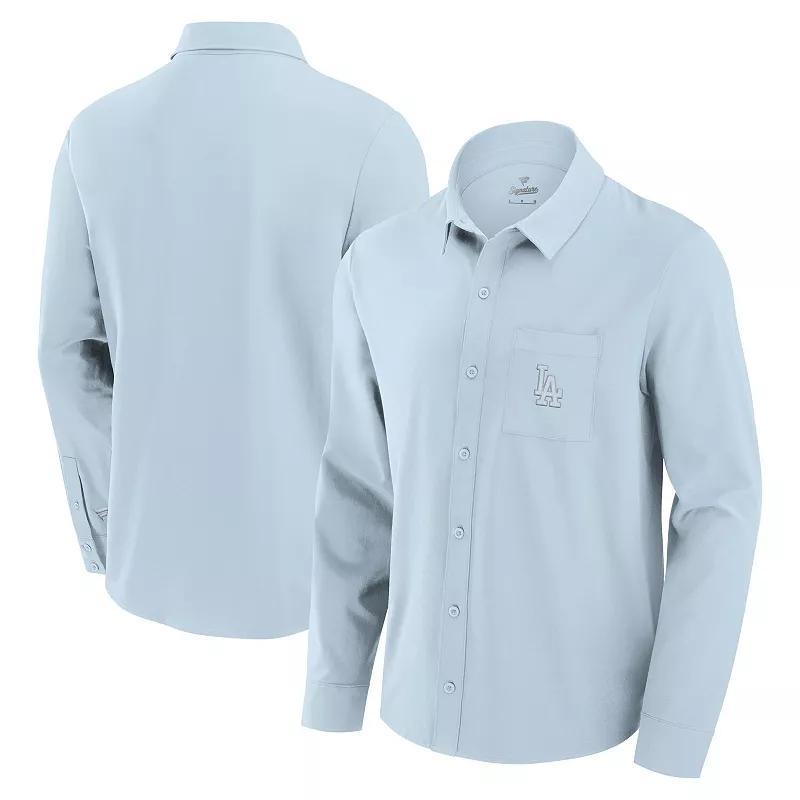 Mens Fanatics Light Blue Toronto Blue Jays Front Office Long Sleeve Button-Up Shirt Product Image