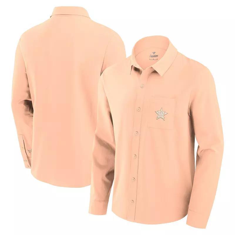 Mens Fanatics Signature Pink San Francisco Giants Front Office Long Sleeve Button-Up Shirt Product Image