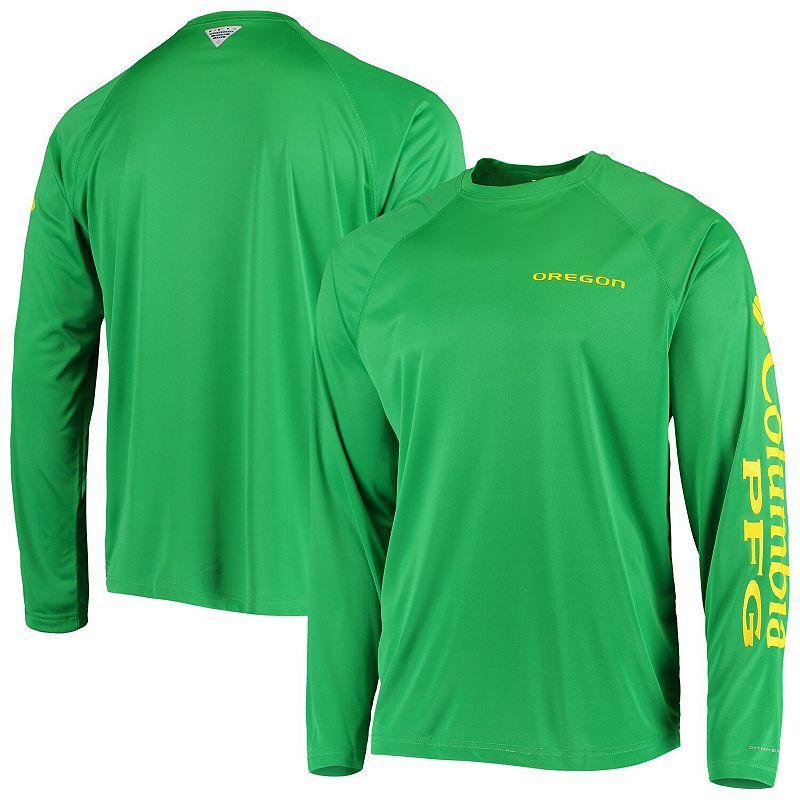 Columbia Men's Collegiate PFG Terminal Tackle Long Sleeve Shirt - Oregon- Product Image