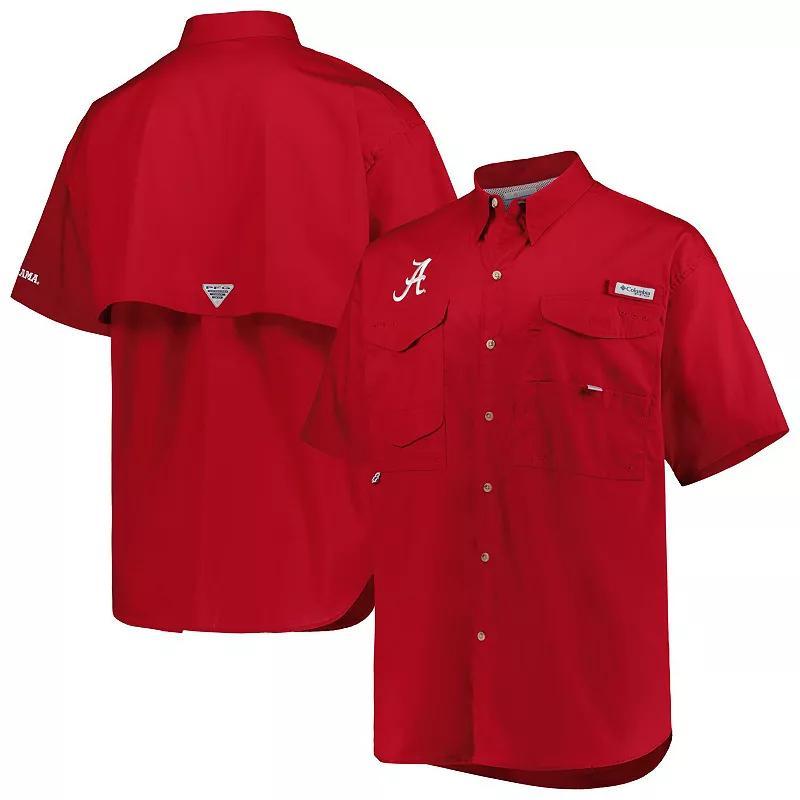 Mens Columbia Crimson Alabama Crimson Tide Big & Tall Bonehead Button-Up Shirt Product Image