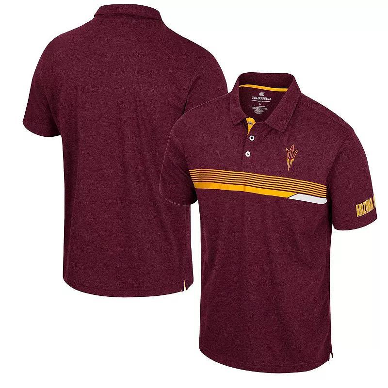 Mens Colosseum Maroon Arizona State Sun Devils No Problemo Polo Shirt Product Image