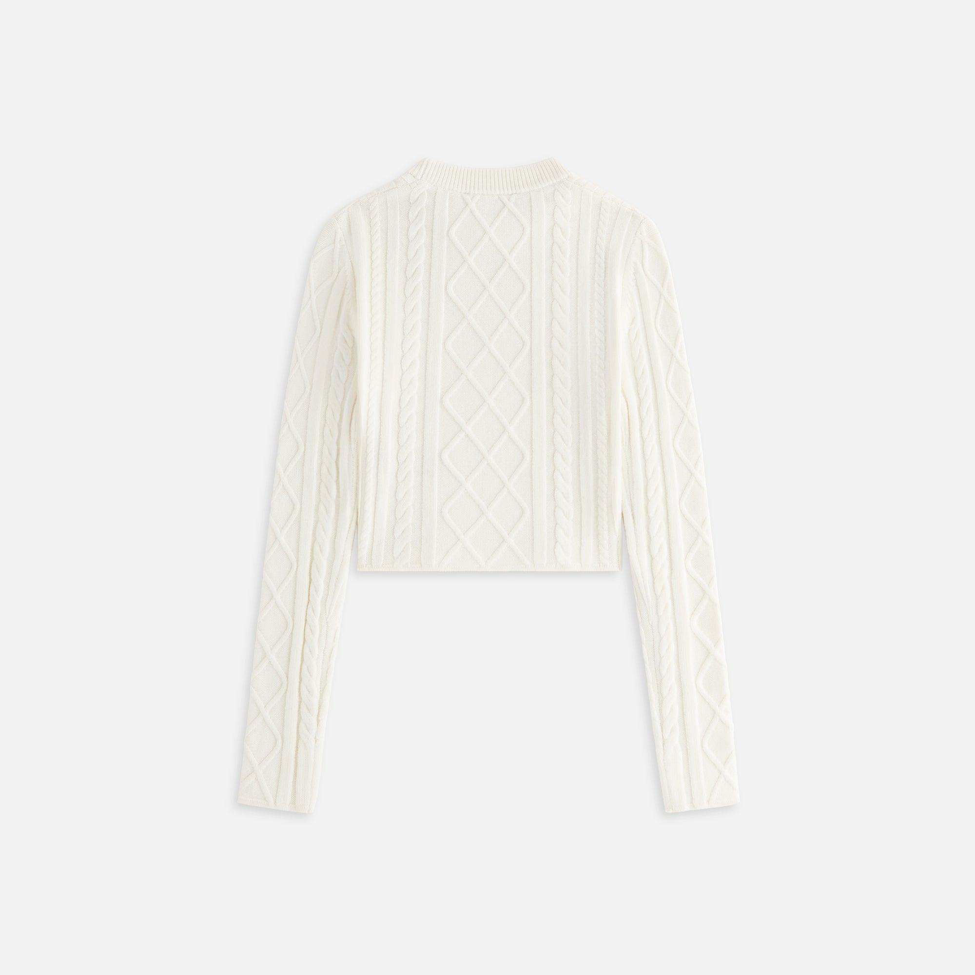 Kith Women Mulberry Cable Knit Crest Long Sleeve - Sandrift Female Product Image