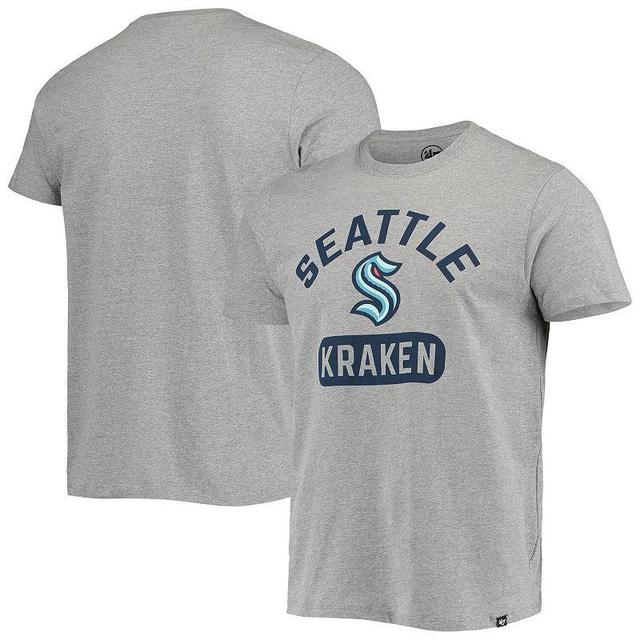 Mens 47 Heathered Gray Seattle Kraken Arch Pill Super Rival T-Shirt Product Image