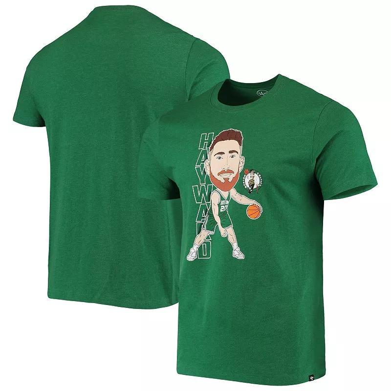 Mens 47 Gordon Hayward Heathered Kelly Boston Celtics Bobblehead T-Shirt Product Image