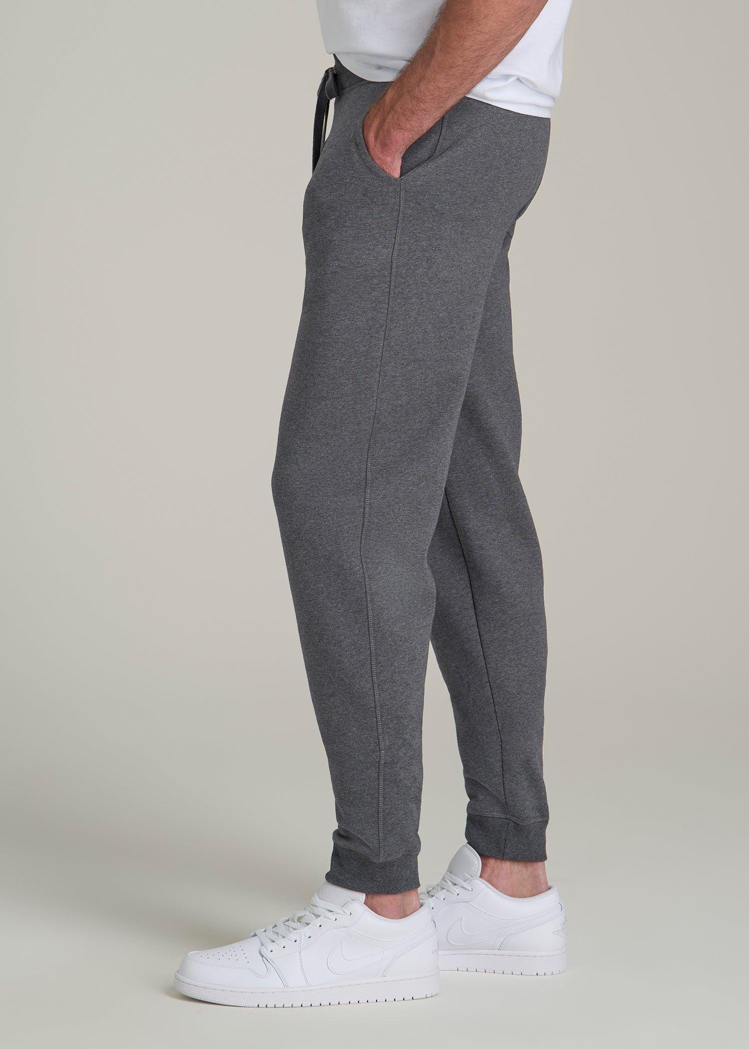 Wearever 2.0 Fleece Joggers for Tall Men in Charcoal Mix Product Image