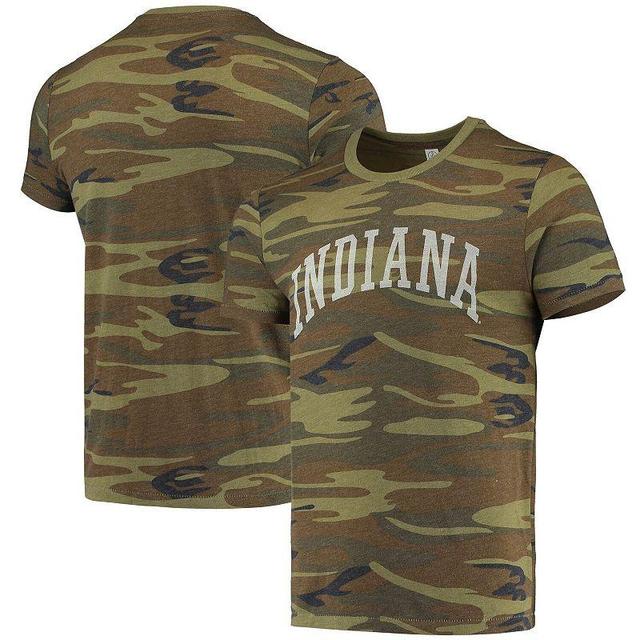 Mens Alternative Apparel Camo Indiana Hoosiers Arch Logo Tri-Blend T-Shirt Product Image