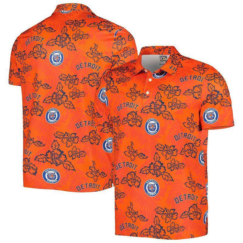 Mens Reyn Spooner Detroit Tigers Cooperstown Collection Puamana Print Polo Product Image