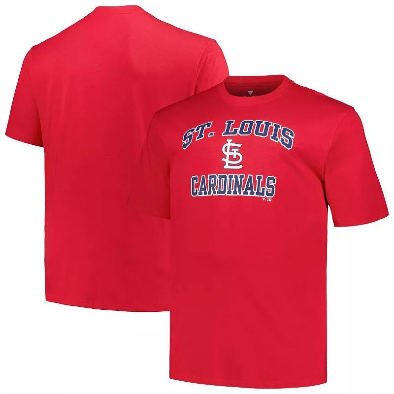 Mens Profile St. Louis Cardinals Big & Tall Heart & Soul T-Shirt Product Image