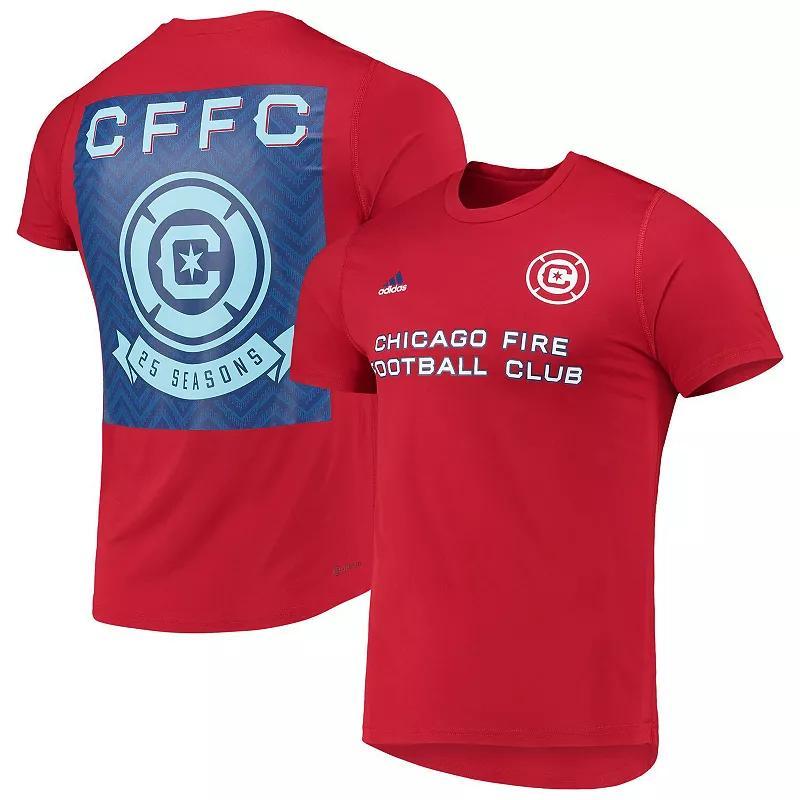 Mens adidas Red Chicago Fire Jersey Hook AEROREADY T-Shirt Product Image