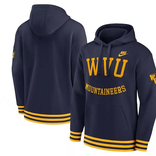 Mens Nike West Virginia Mountaineers Legacy Retro Pullover Hoodie Blue Product Image