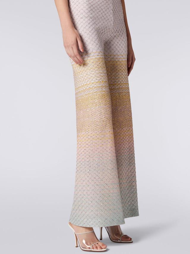 Flared knit trousers with sequins Multicoloured | Missoni Product Image