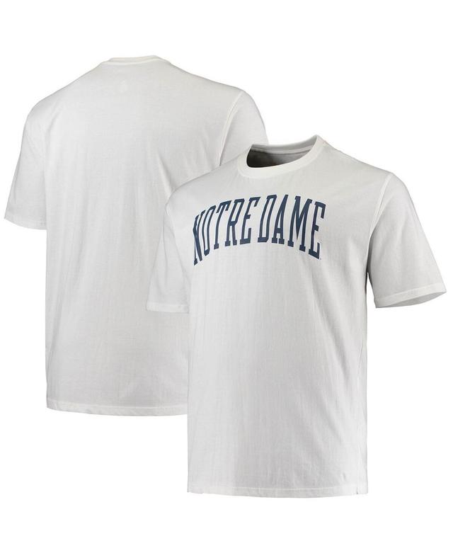 Mens Champion White Notre Dame Fighting Irish Big and Tall Arch Team Logo T-shirt Product Image