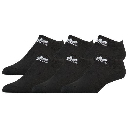 adidas Originals Mens adidas Originals Trefoil 6-Pack No Show Socks - Mens Black/Black Product Image