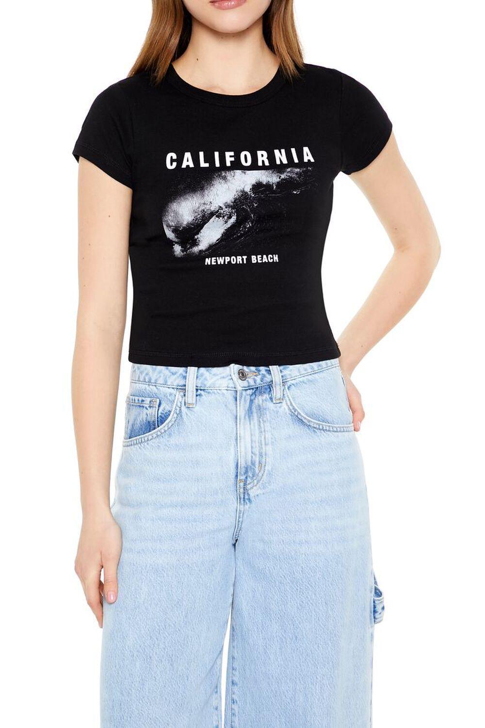 California Graphic Cropped Tee | Forever 21 Product Image