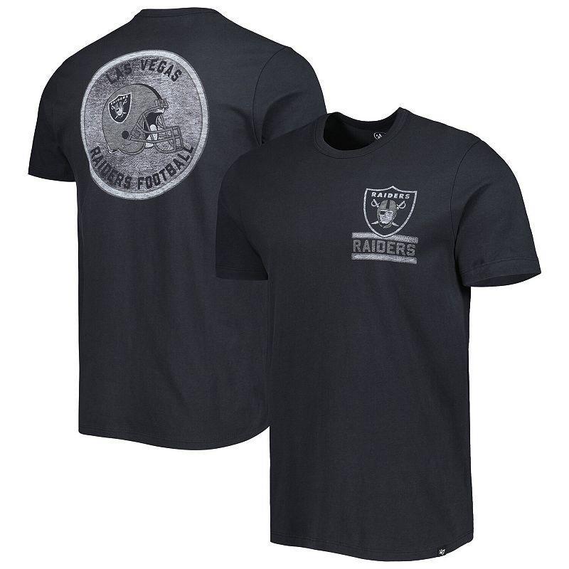 Mens 47 Brand Black Las Vegas Raiders Open Field Franklin T-shirt Product Image