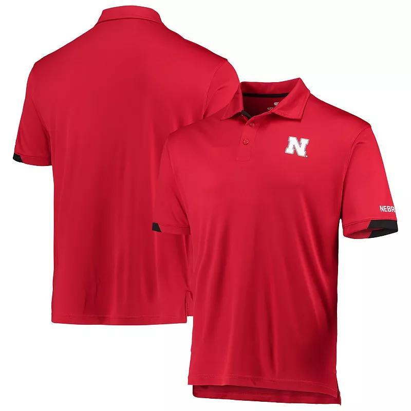 Mens Colosseum Scarlet Nebraska Huskers Santry Polo Product Image