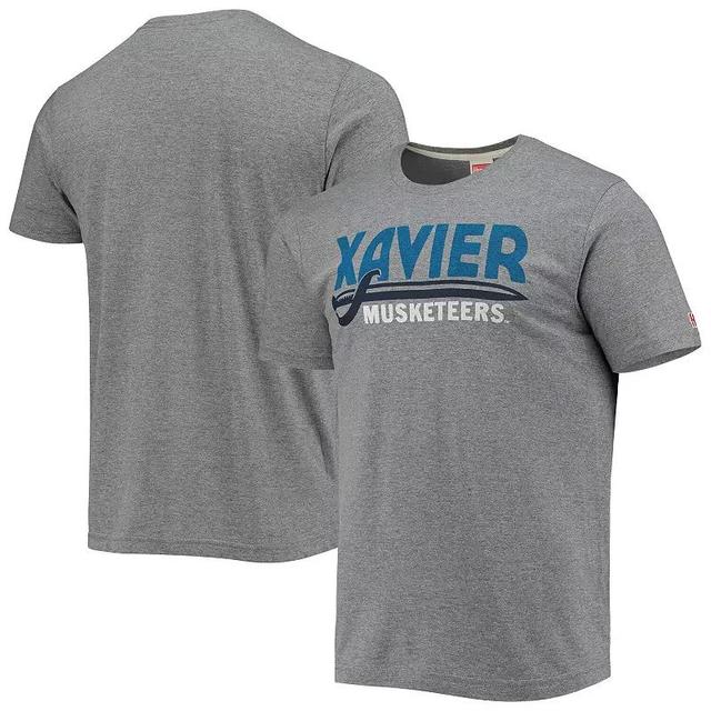 Mens Homage Heathered Gray Xavier Musketeers Local Tri-Blend T-Shirt Product Image