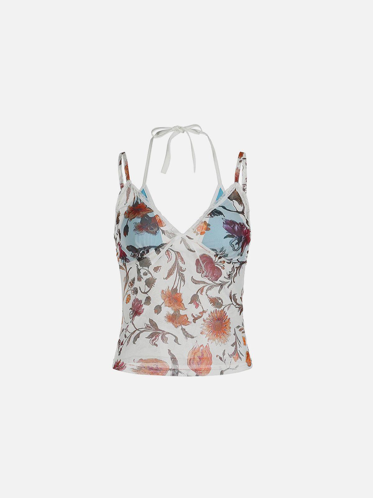 Aelfric Eden Oil Painting Flower Print Cami Top Female product image