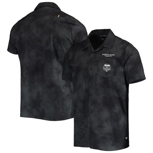 Mens The Wild Collective Portland Timbers Abstract Cloud Button-Up Shirt Product Image