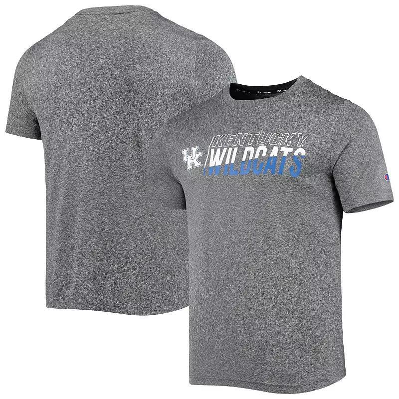 Mens Champion Gray Kentucky Wildcats Slash Stack T-Shirt Product Image