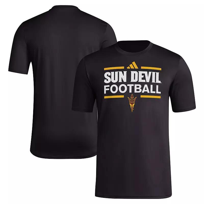 Mens adidas Arizona State Sun Devils Locker Football Pre-Game AEROREADY T-Shirt Product Image