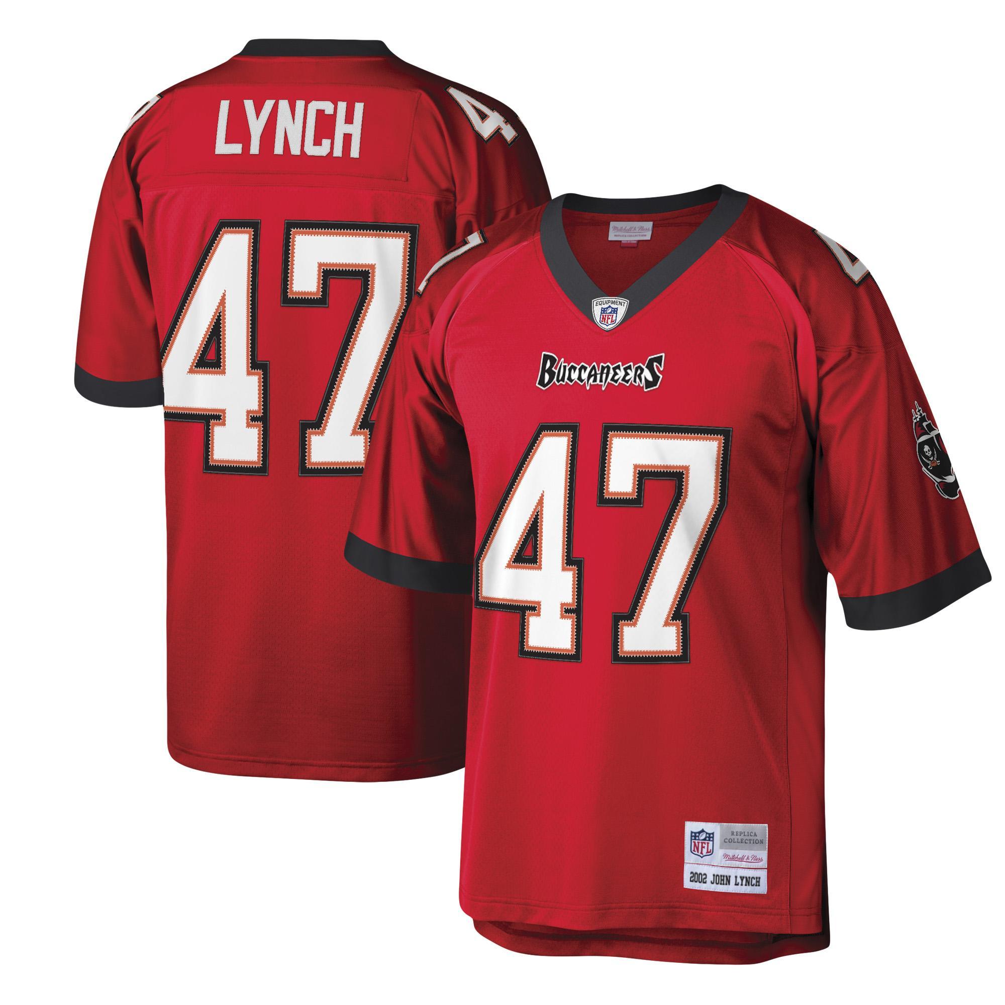 Mens Mitchell & Ness John Lynch Red Tampa Bay Buccaneers Legacy Replica Jersey - Red Product Image