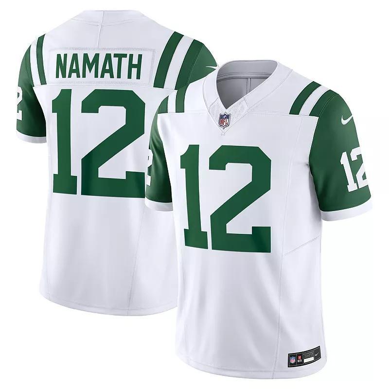 Mens Nike Joe Namath New York Jets Classic Alternate Vapor F.U.S.E. Retired Player Limited Jersey Product Image