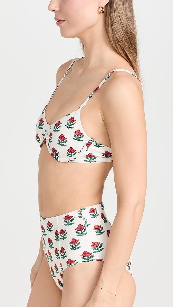 RHODE Divya Bikini Top | Shopbop Product Image